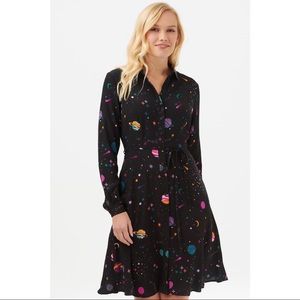 Sugarhill Brighton ModCloth Zadie Cyber Candy Shirt Dress - Celestial Design NWT